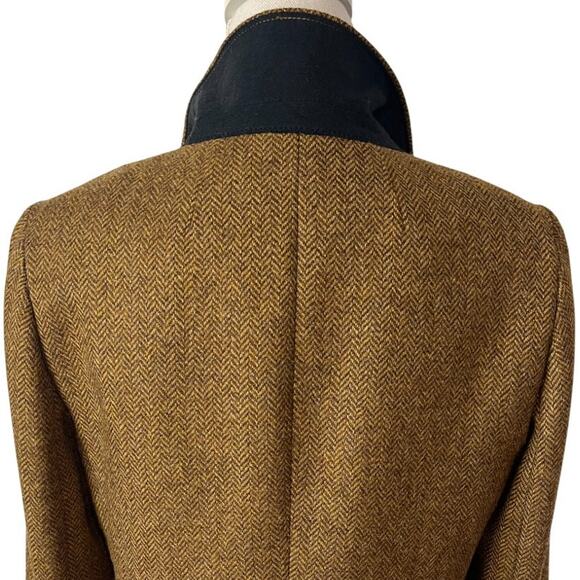J.Crew Bristol Double Breasted Wool Herringbone Blazer Jacket Brown Size 6 - Picture 6 of 8